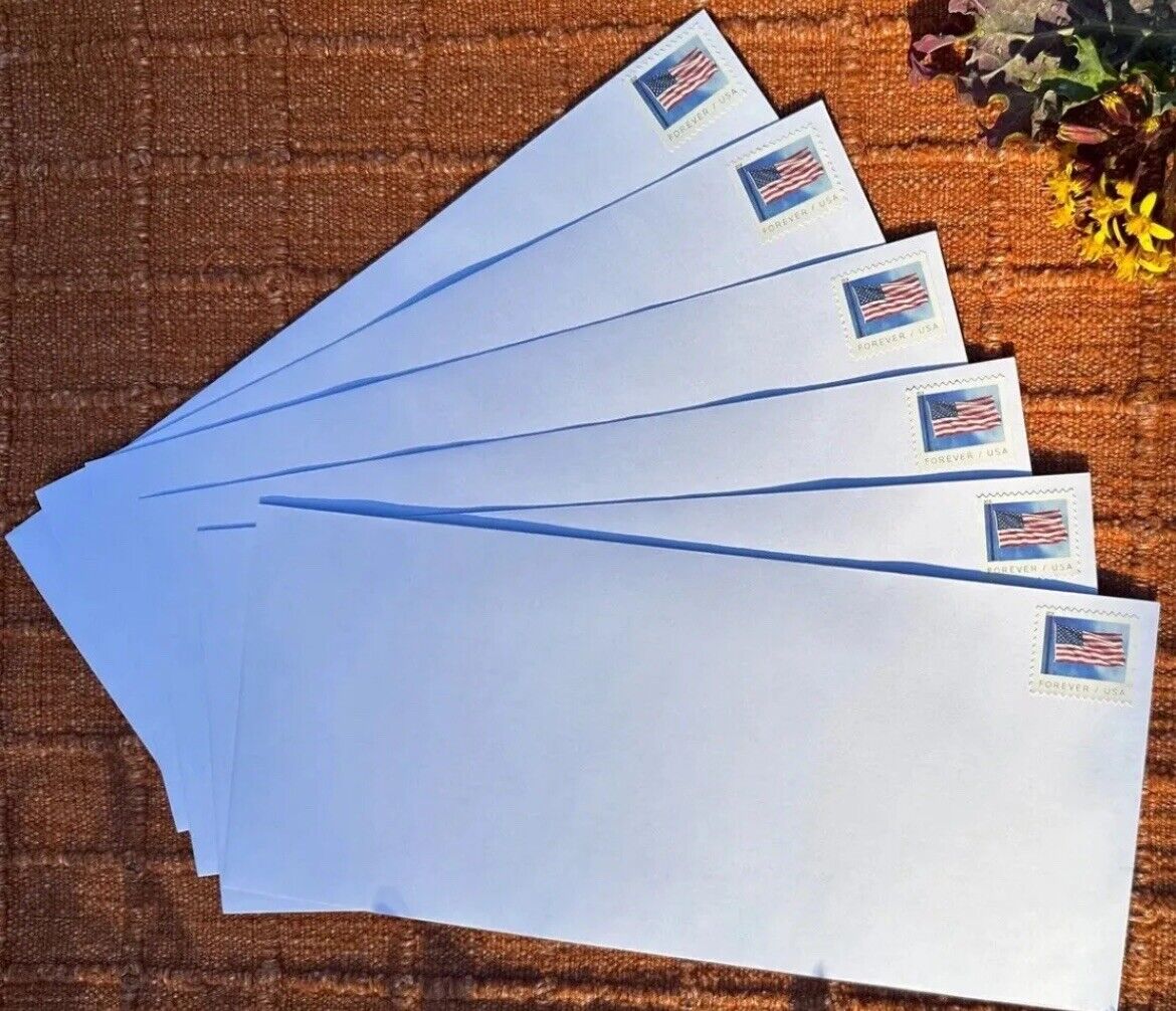 500 #10 Pre Forever Stamped Peel & Seal envelopes