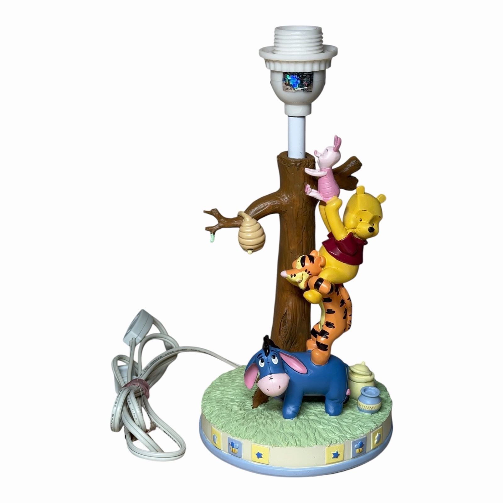 Rare 2006 Disney Winnie The Pooh & Friends Nursery Decor Table Lamp No Shade Rare 2006 Disney Winnie The Pooh & Friends Nursery Decor Table Lamp No Shade