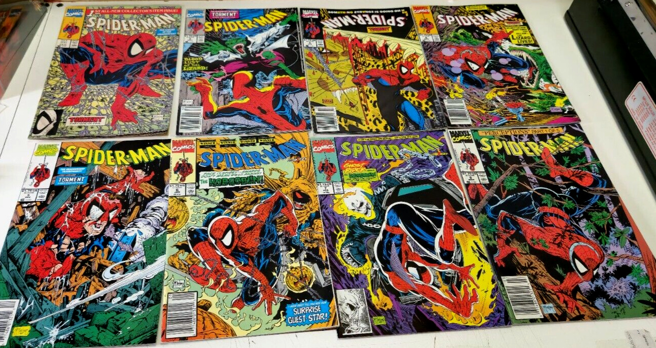 Marvel Spider-Man Run of 8  Issues 1-8 Torment 1-5