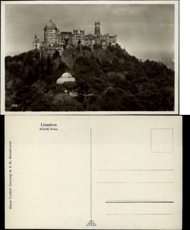 Lissabon Lisbon Lisboa Portugal Schlob Pena ~ vintage postcard Lissabon Lisbon Lisboa Portugal Schlob Pena ~ vintage postcard