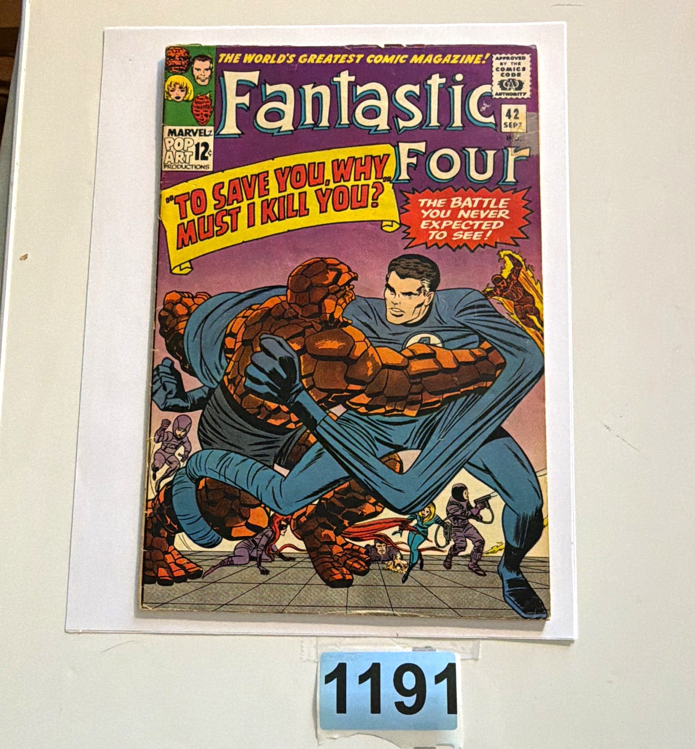 Fantastic Four #42 (Marvel Sept) Thing 'To Save You, Why Must I Kill You?' Fantastic Four #42 (Marvel Sept) Thing 'To Save You, Why Must I Kill You?'