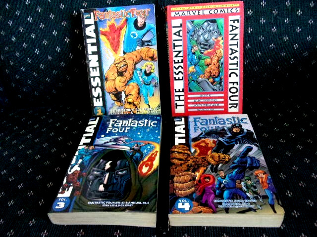 The Essential Fantastic Four Volumes 1-4 Lot of 4 Very Good condition The Essential Fantastic Four Volumes 1-4 Lot of 4 Very Good condition