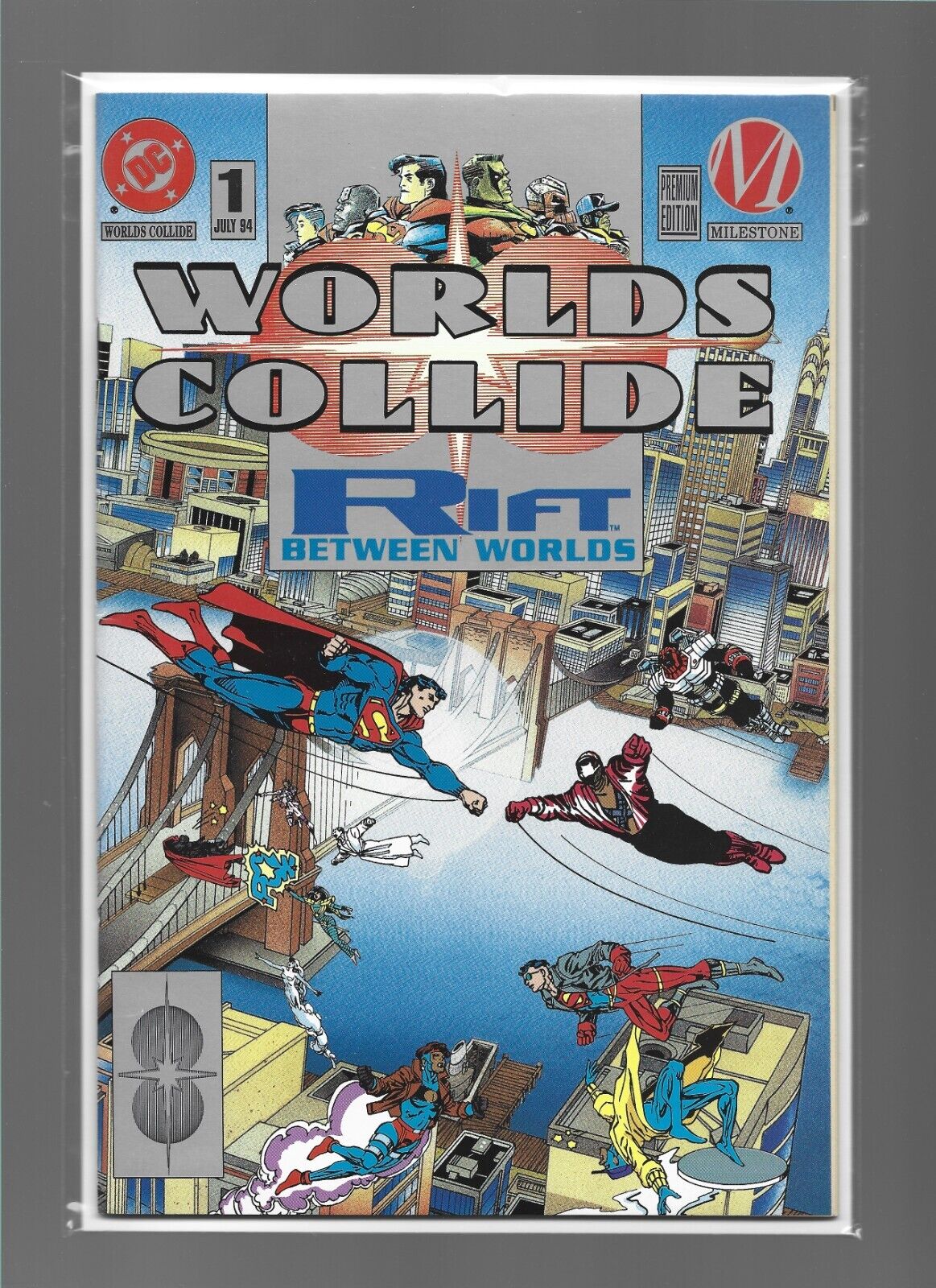 Worlds Collide #1 Platinum Premium Edition Variant Superman DC Milestone Comics