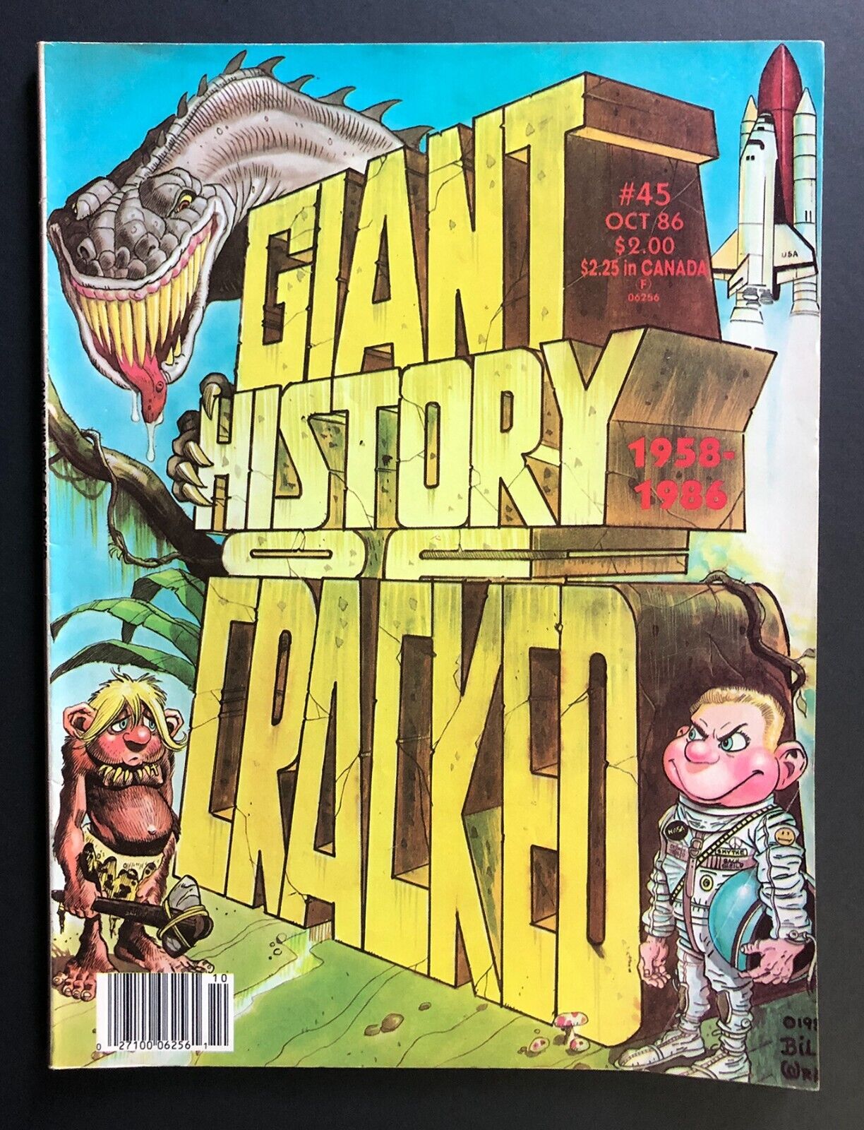 Giant History of Cracked Magazine No. 45 1958 - 1986 FNish Mad Imitation Severin