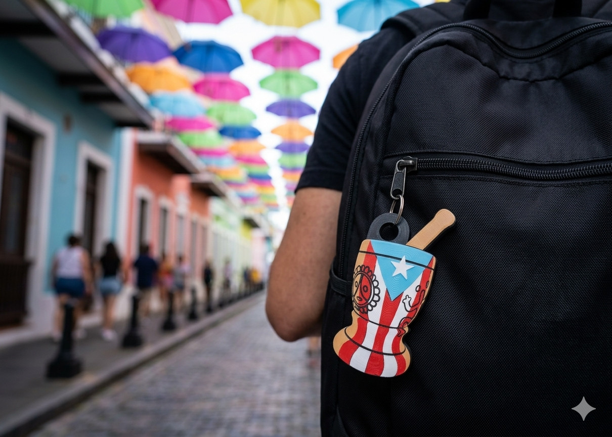 Puerto Rico Flag Pilon Oversized 4 Inch Keychain Boricua Backpack/Car Accessory Puerto Rico Flag Pilon Oversized 4 Inch Keychain Boricua Backpack/Car Accessory