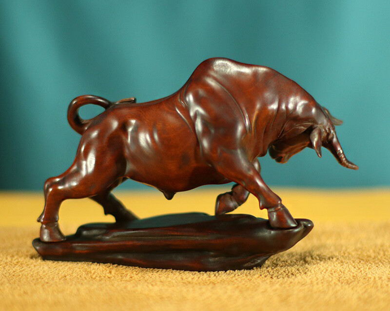 15 * 9.3 * 6.1 CM Stunning oxwood Carving Figurine - Buffalo Ox 15 * 9.3 * 6.1 CM Stunning oxwood Carving Figurine - Buffalo Ox