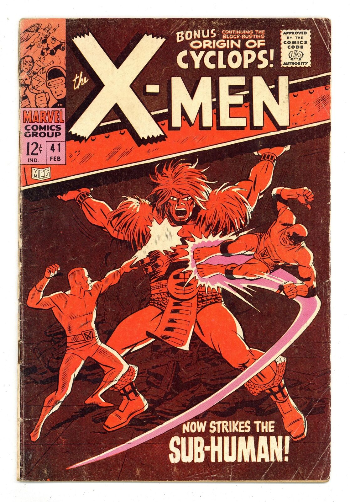 Uncanny X-Men #41 VG- 3.5 1968