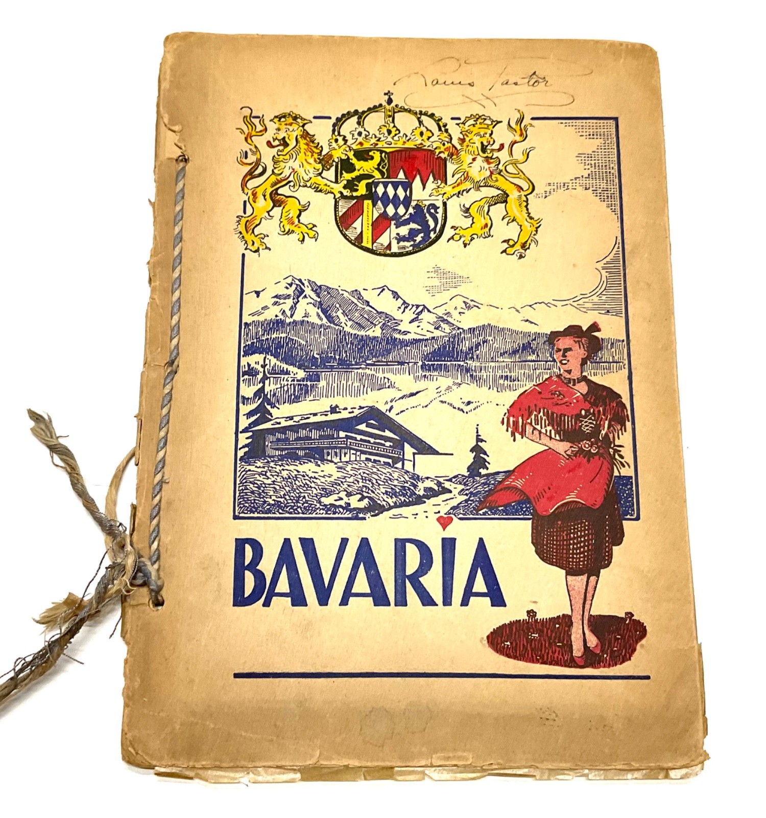WWII US Occupation Germany Bavaria Souvenir Photo Book Munich 3rd Army Era