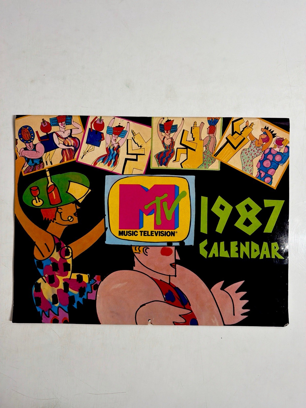 Vintage 1987 MTV Calendar Harry N Abrams Printed in Japan Pop Art Pop Culture Vintage 1987 MTV Calendar Harry N Abrams Printed in Japan Pop Art Pop Culture