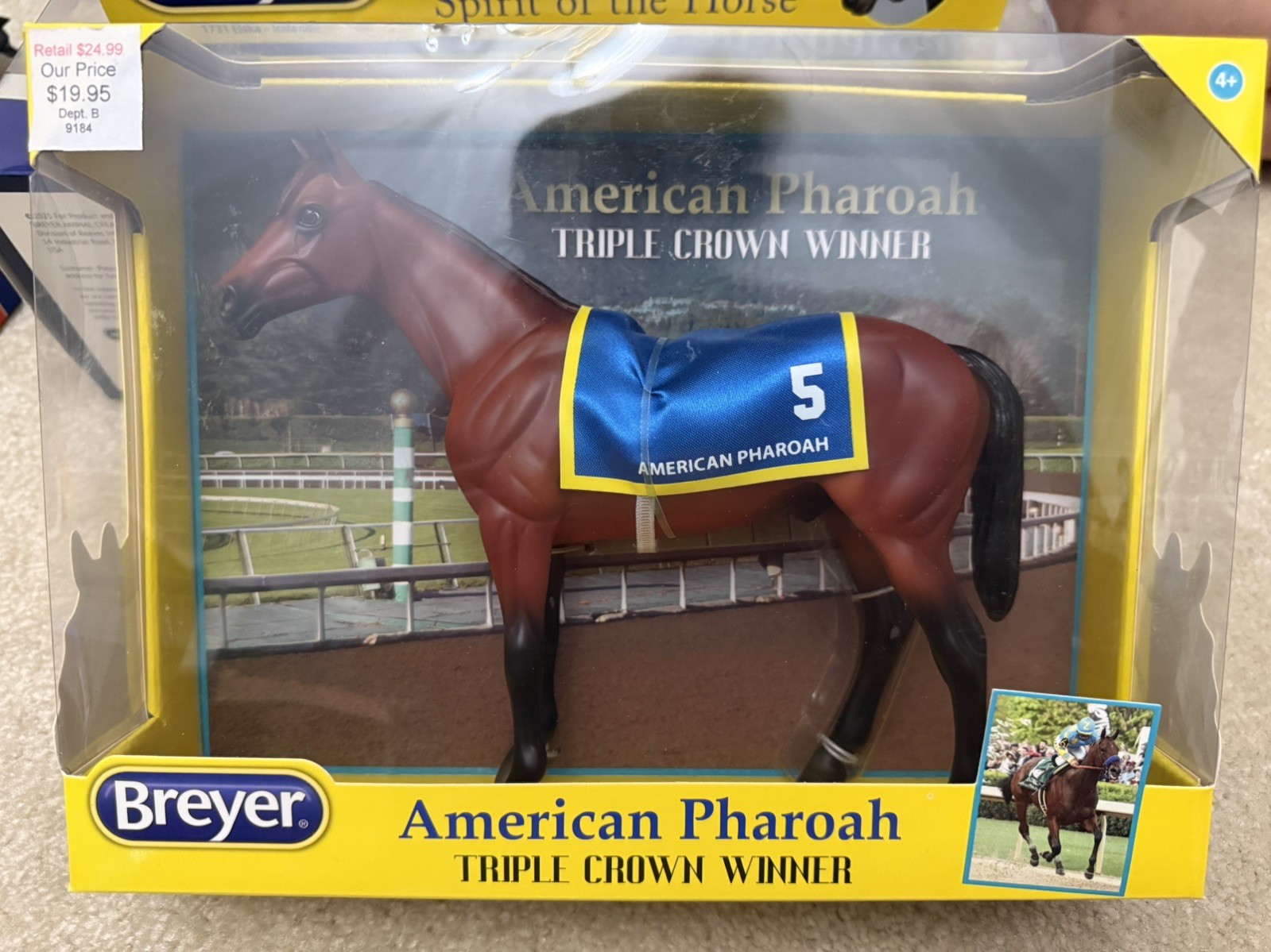 Breyer #9184 American Pharoah NIB Classic Sized triple crown winner Breyer #9184 American Pharoah NIB Classic Sized triple crown winner