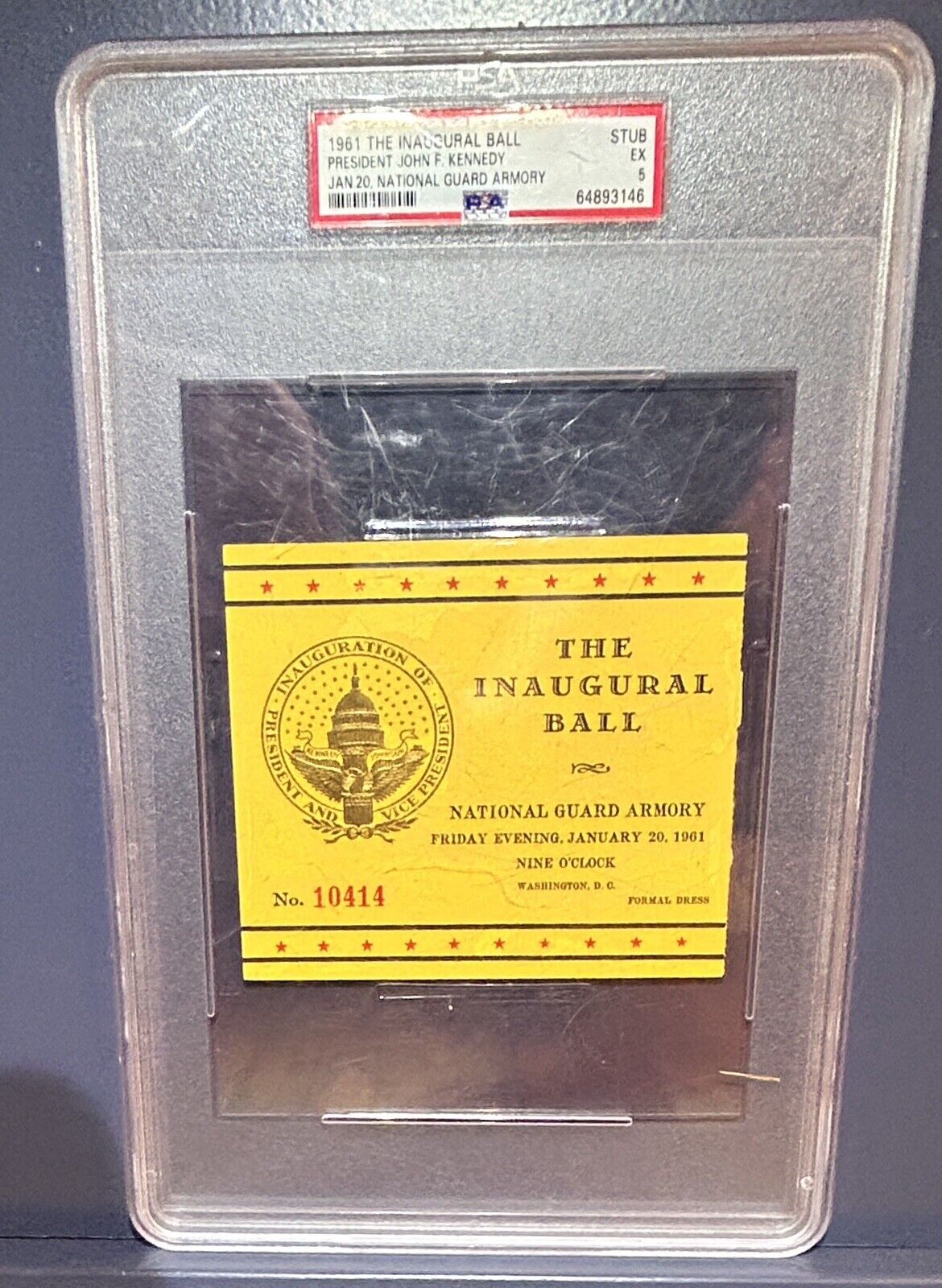 1961 JOHN F. KENNEDY THE INAUGURAL BALL TICKET🎟️WHAT YOU CAN DO 4 YOUR COUNTRY