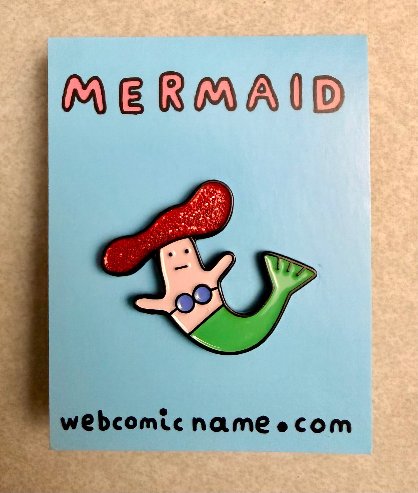 Whimsical, Silly Little Mermaid Fantasy Enamel Pin - Brand New Whimsical, Silly Little Mermaid Fantasy Enamel Pin - Brand New