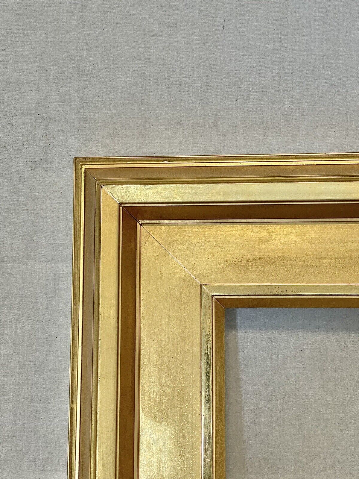 ANTIQUE FIT 13”x17” FRENCH 24k GOLD GILT GESSO DEEP WELL VICTORIAN PICTURE FRAME