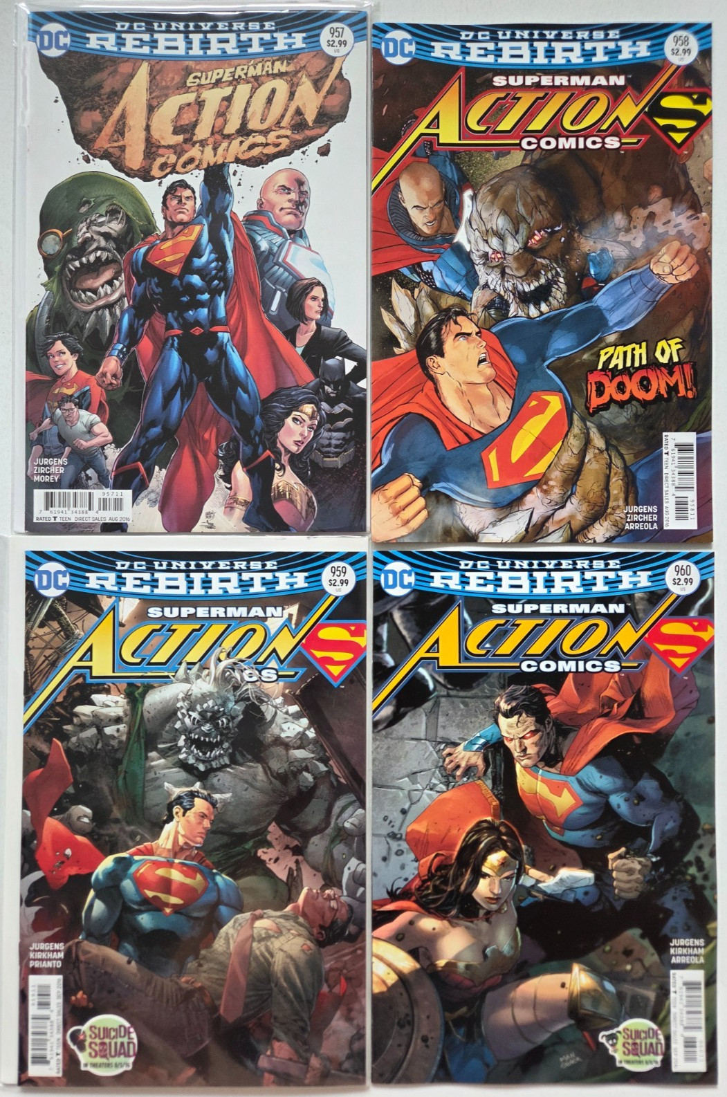 SUPERMAN ACTION COMICS SET OF 46 ISSUES (2016) DC FROM #957-1000 NEAR FULL RUN SUPERMAN ACTION COMICS SET OF 46 ISSUES (2016) DC FROM #957-1000 NEAR FULL RUN