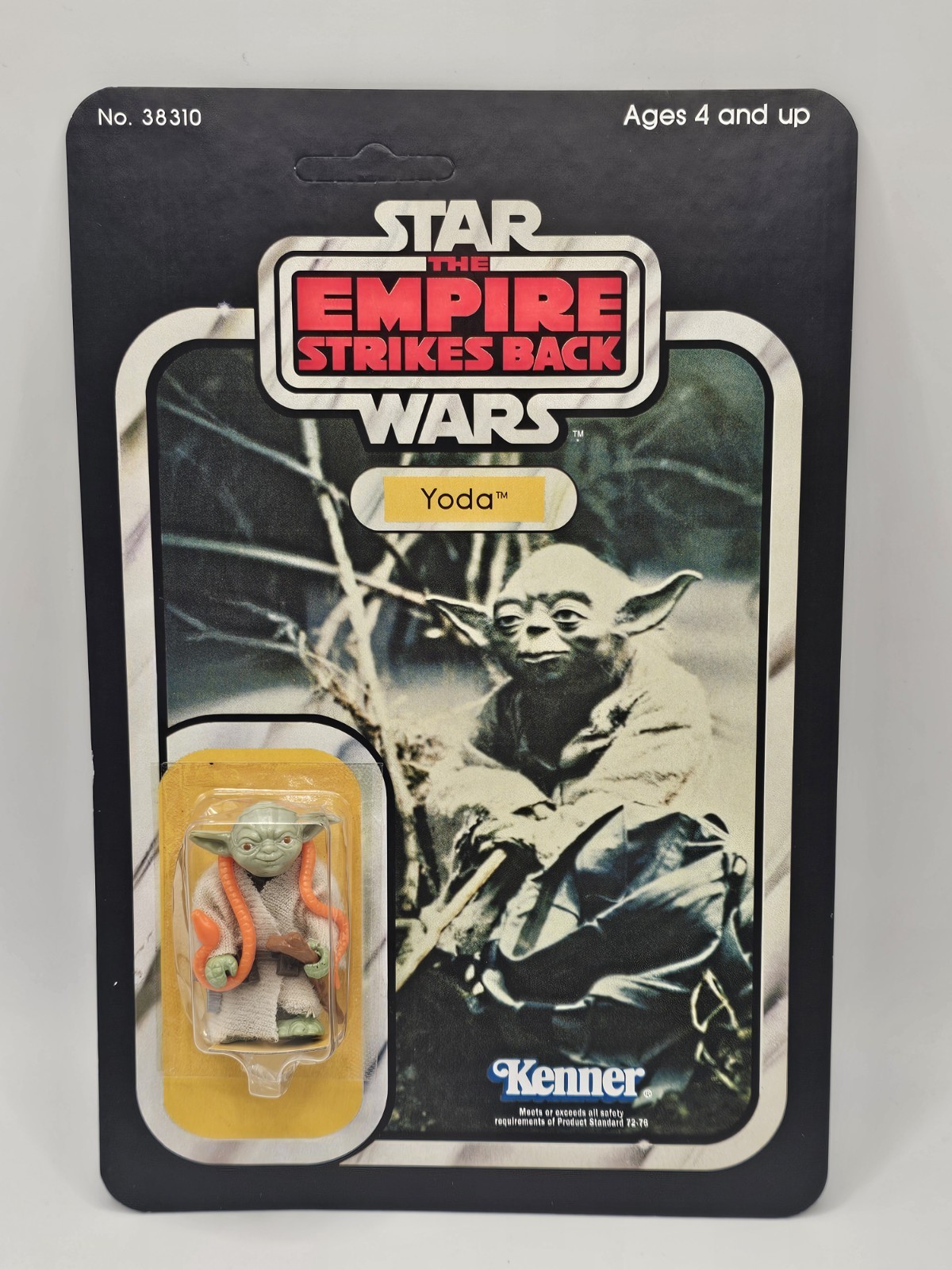 1980 Kenner Star Wars ESB Yoda 32A Back Orange Snake Unpunched 38310 Sealed 1980 Kenner Star Wars ESB Yoda 32A Back Orange Snake Unpunched 38310 Sealed