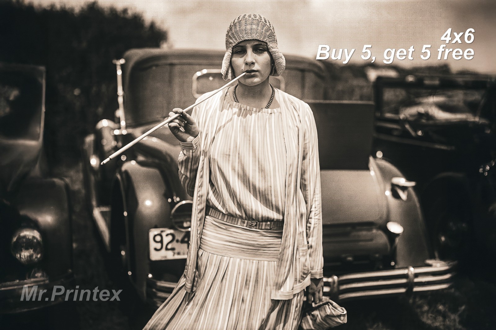 1920s Flapper Woman 💙 Vintage Car - 4x6 Photo - Vintage Transportation 1920s Flapper Woman 💙 Vintage Car - 4x6 Photo - Vintage Transportation