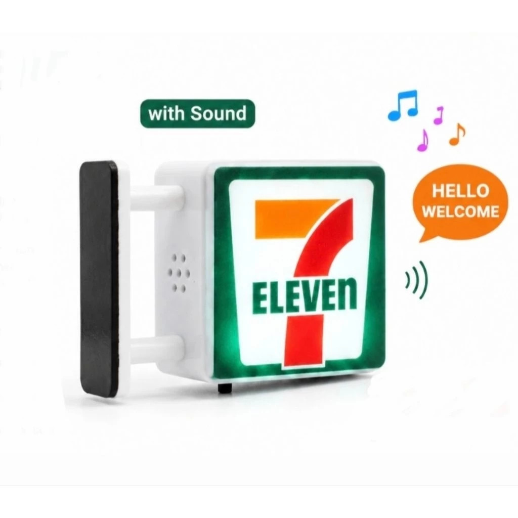 7-Eleven LED Refrigerator Magnet with Thailand Hello Welcome Sound 7/11 7-11