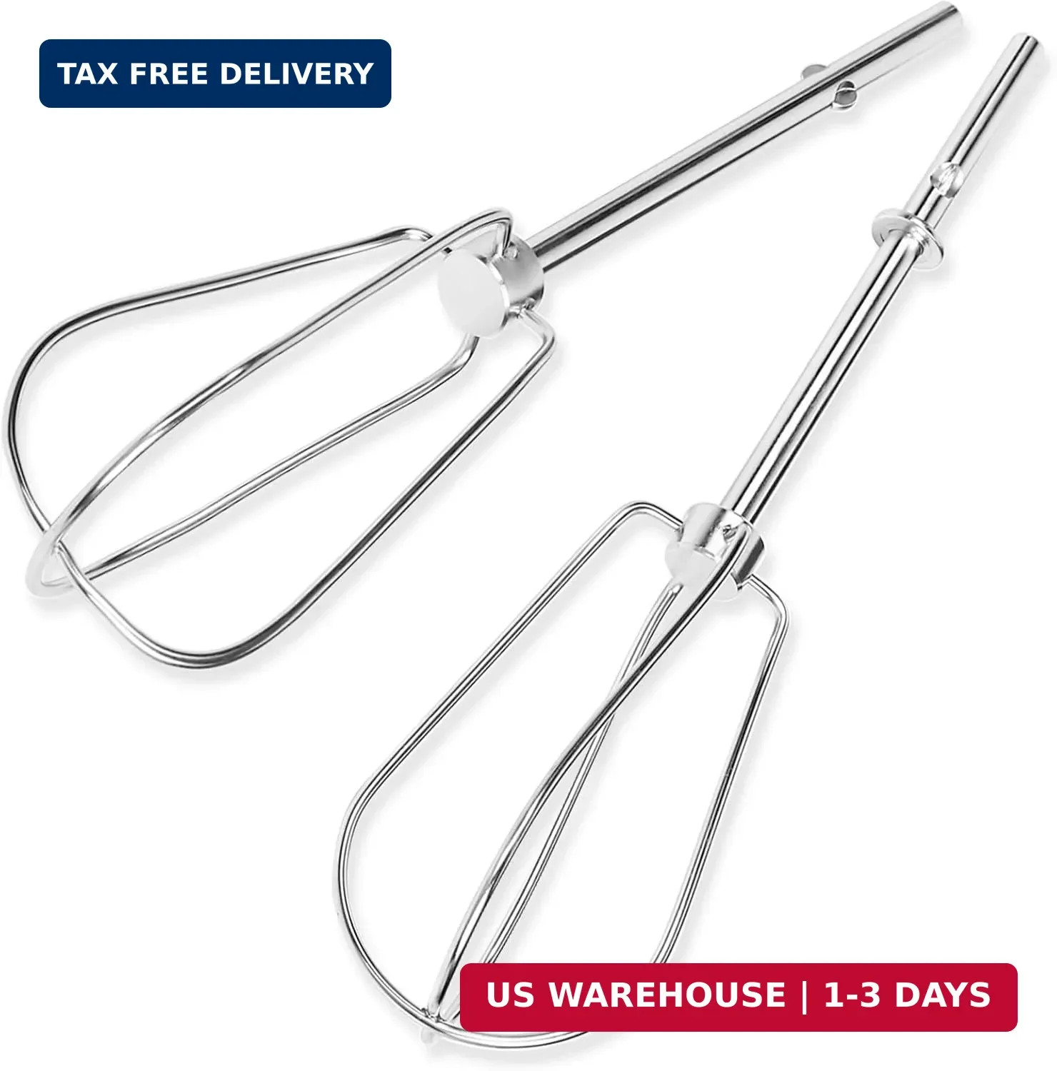 Hand Mixer Beaters for Kitchenaid, W10490648 Beaters Attachments Compatible with