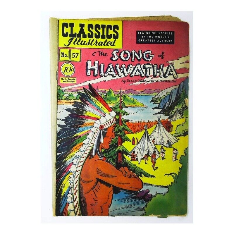 Classics Illustrated (1941 series) #57 HRN #55 in VG cond. Gilberton comics [m,