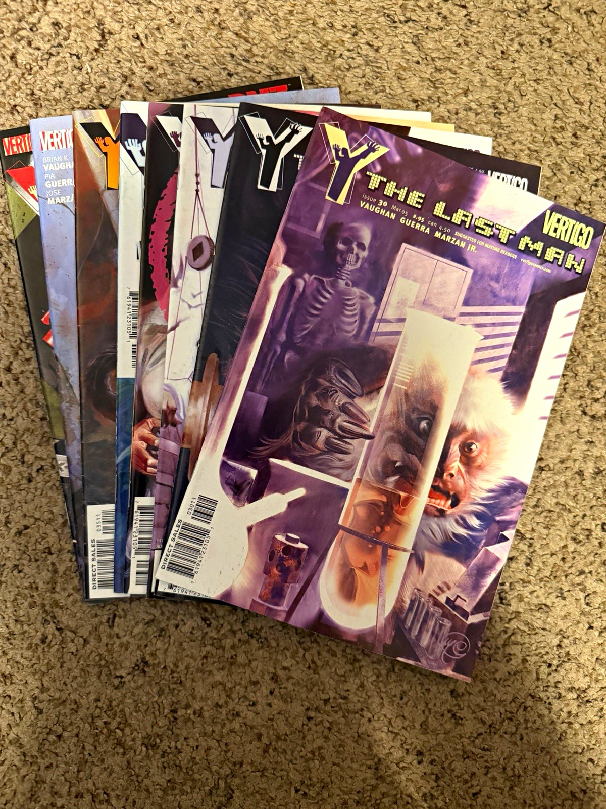 Y The Last Man #30-37 Lot Vertigo Brian K Vaughan 8 Issue Run Y The Last Man #30-37 Lot Vertigo Brian K Vaughan 8 Issue Run