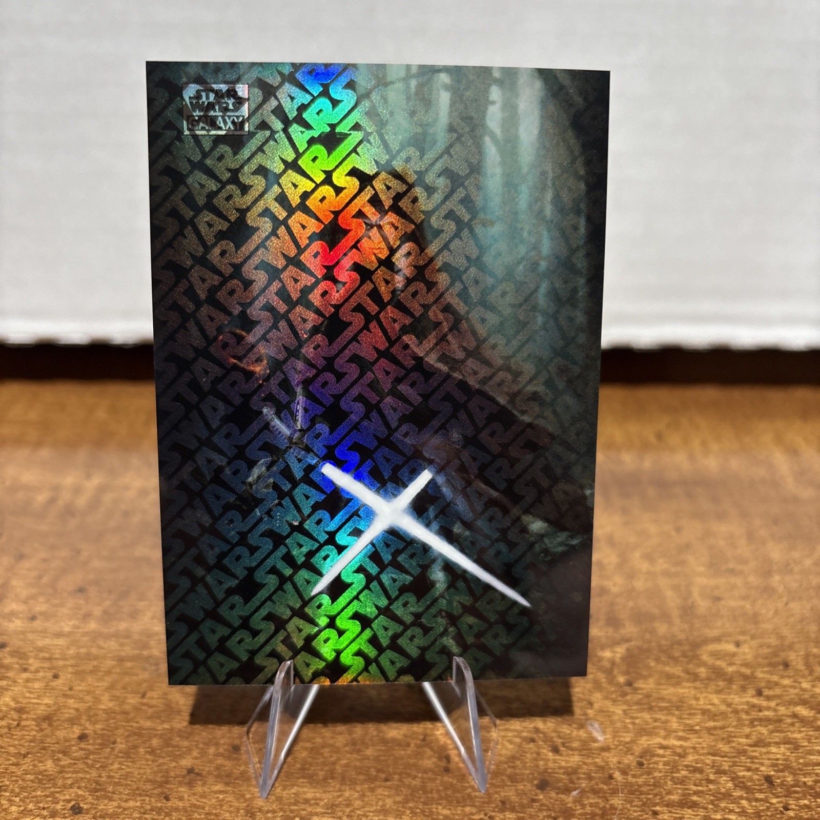 Alone I Stand 2025 Topps Chrome Star Wars Galaxy #58 Star Wars Logofractor /77 Alone I Stand 2025 Topps Chrome Star Wars Galaxy #58 Star Wars Logofractor /77