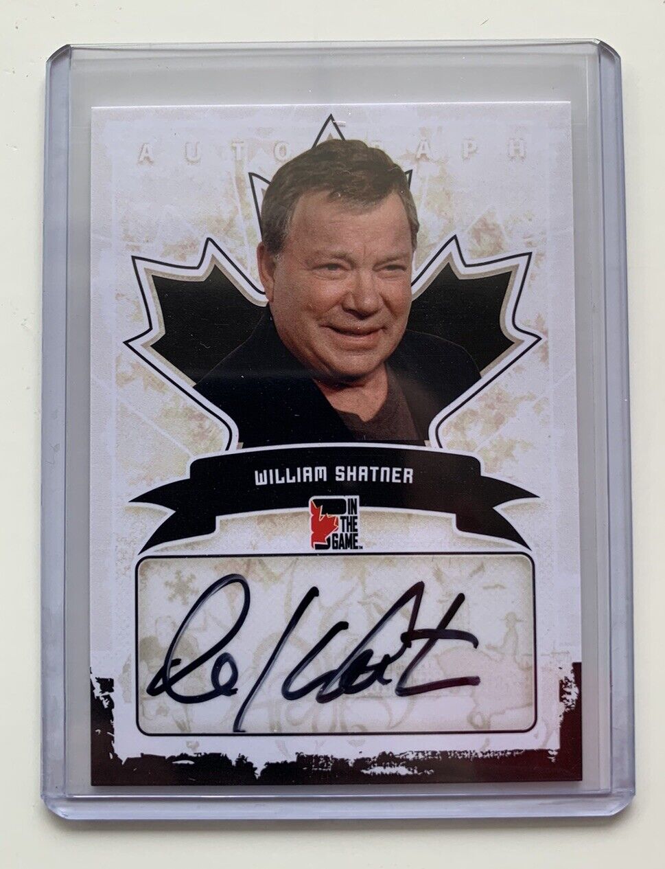 2011 ITG CANADIANA WILLIAM SHATNER AUTOGRAPH CARD #A-WS1 RARE ONLY ONE ON EBAY