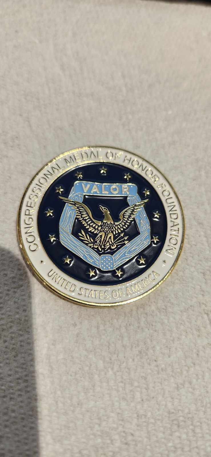 Dual Sided Challenge Coin Green Beret Medal of Honor Valor Blue Ribbon 2026