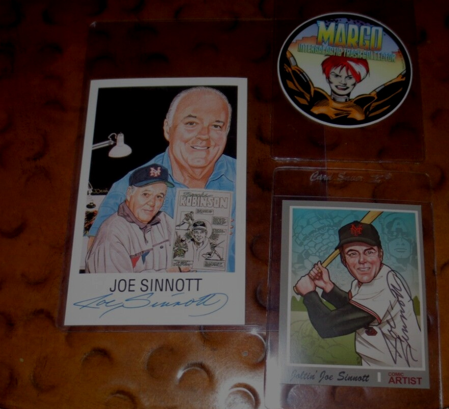 2-Joe Sinnott comic book artist Legend signed autographed  cards Fantastic Four