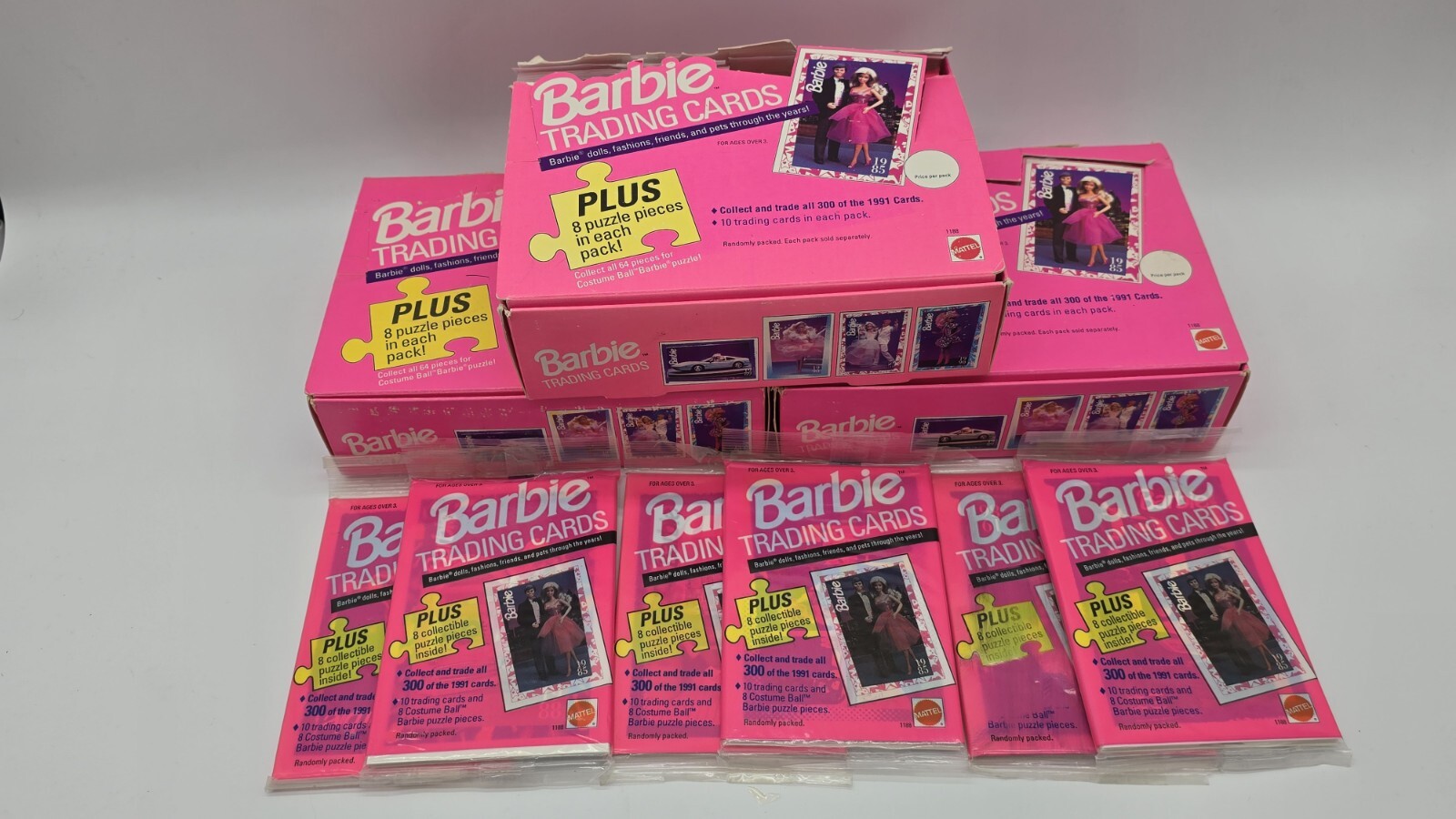 Vintage 1990s Barbie Trading Cards Factory Sealed Pack - One Pack Vintage 1990s Barbie Trading Cards Factory Sealed Pack - One Pack