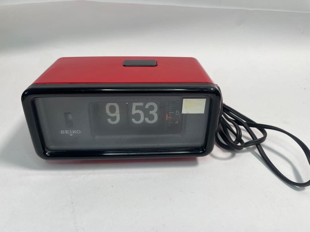 Seiko DP692T Flip Clock Red Showa Retro Vintage 1980s Alarm Working Tested Japan Seiko DP692T Flip Clock Red Showa Retro Vintage 1980s Alarm Working Tested Japan