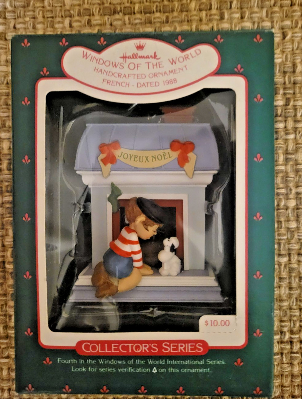 Vintage 1988 French - Windows of the # 4 World Hallmark Keepsake Ornament. NIB Vintage 1988 French - Windows of the # 4 World Hallmark Keepsake Ornament. NIB