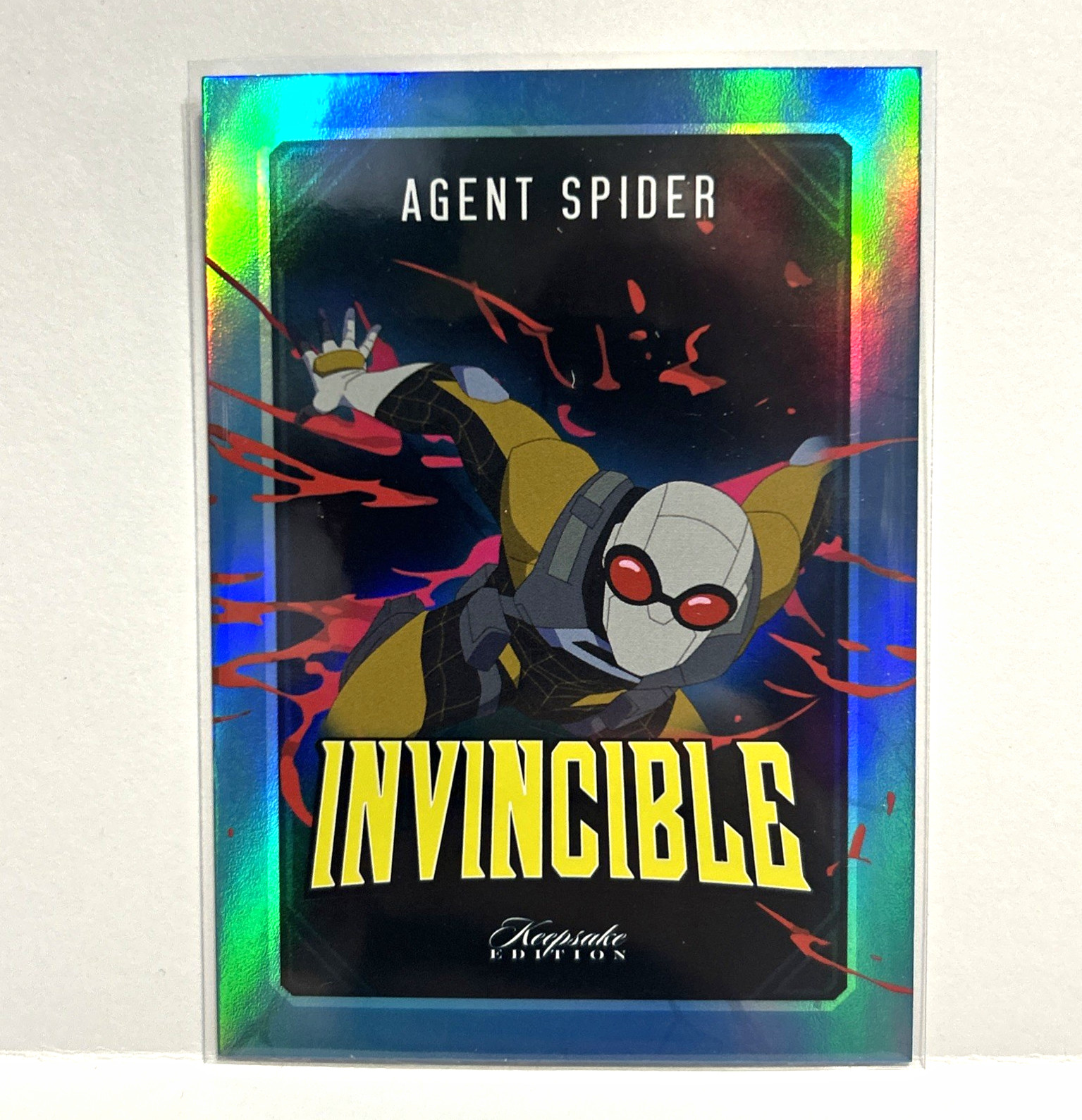 Super Products Inc. 2026 Invincible Season 2 Agent Spider #111 blue holo 📈 Super Products Inc. 2026 Invincible Season 2 Agent Spider #111 blue holo 📈