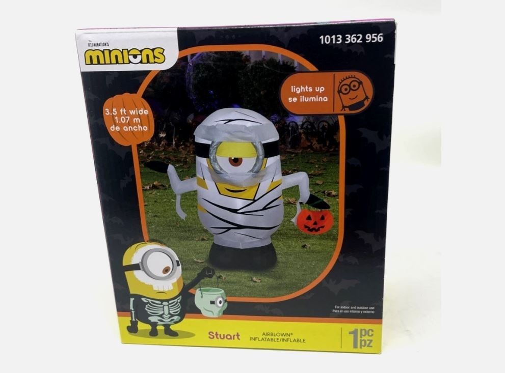 Stuart Minions Halloween Inflatable Mummy Gemmy 3.5 ft. BRAND NEW RARE