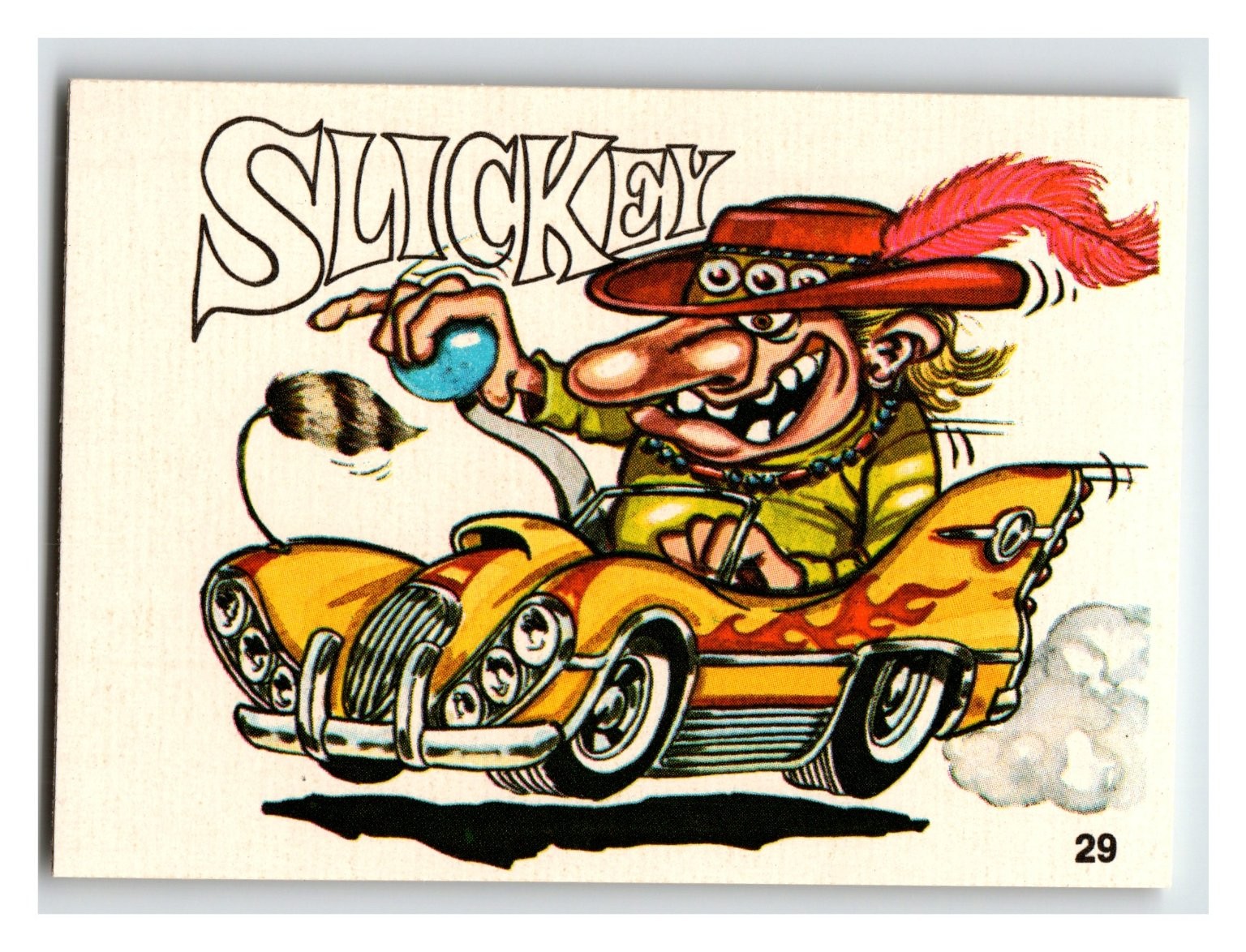 Vintage SLICKEY Hot Rod Cartoon Sticker Single #29 Kustom Kulture