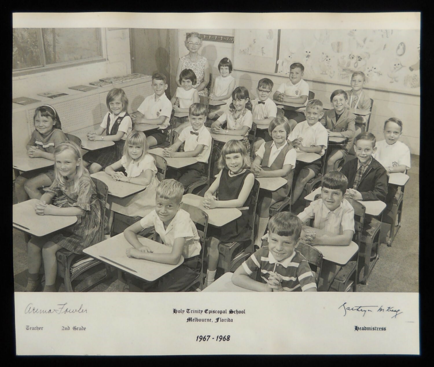 1967 HUGE 2nd Grade Arema Fowler Holy Trinity Episcopal School Melbourne FL 1967 HUGE 2nd Grade Arema Fowler Holy Trinity Episcopal School Melbourne FL