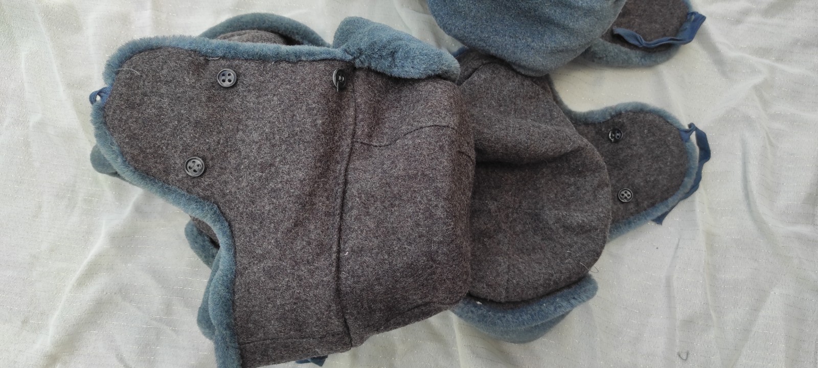 Vintage USSR Soviet Army Ushanka Hat Original Winter Fur Cap Size 56 S 1989