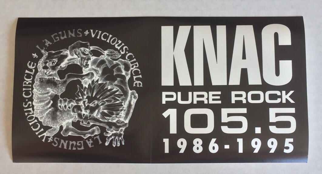Pure Rock 105.5 KNAC Bumpersticker The Last Sticker LA Guns Tower Records NEW Pure Rock 105.5 KNAC Bumpersticker The Last Sticker LA Guns Tower Records NEW