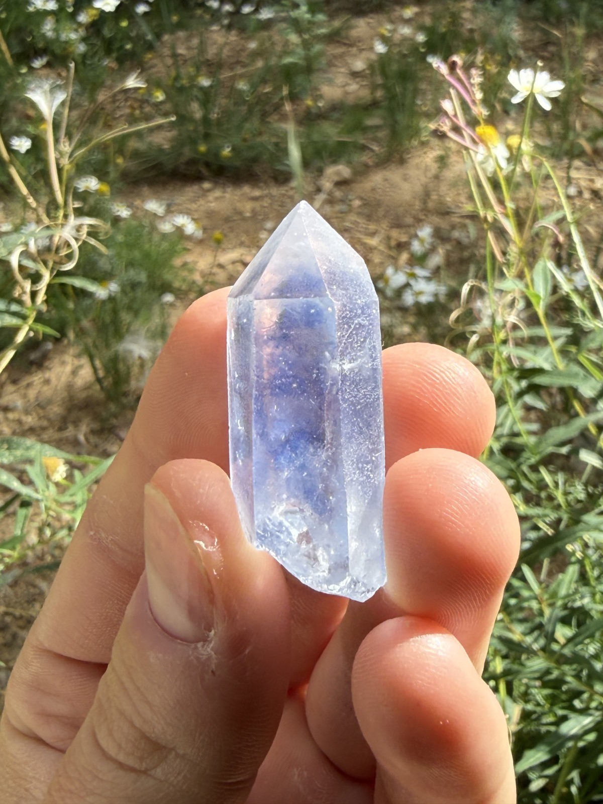 BEAUTIFUL lot of Dumortierite Quartz (4 pieces) - Brazil BEAUTIFUL lot of Dumortierite Quartz (4 pieces) - Brazil