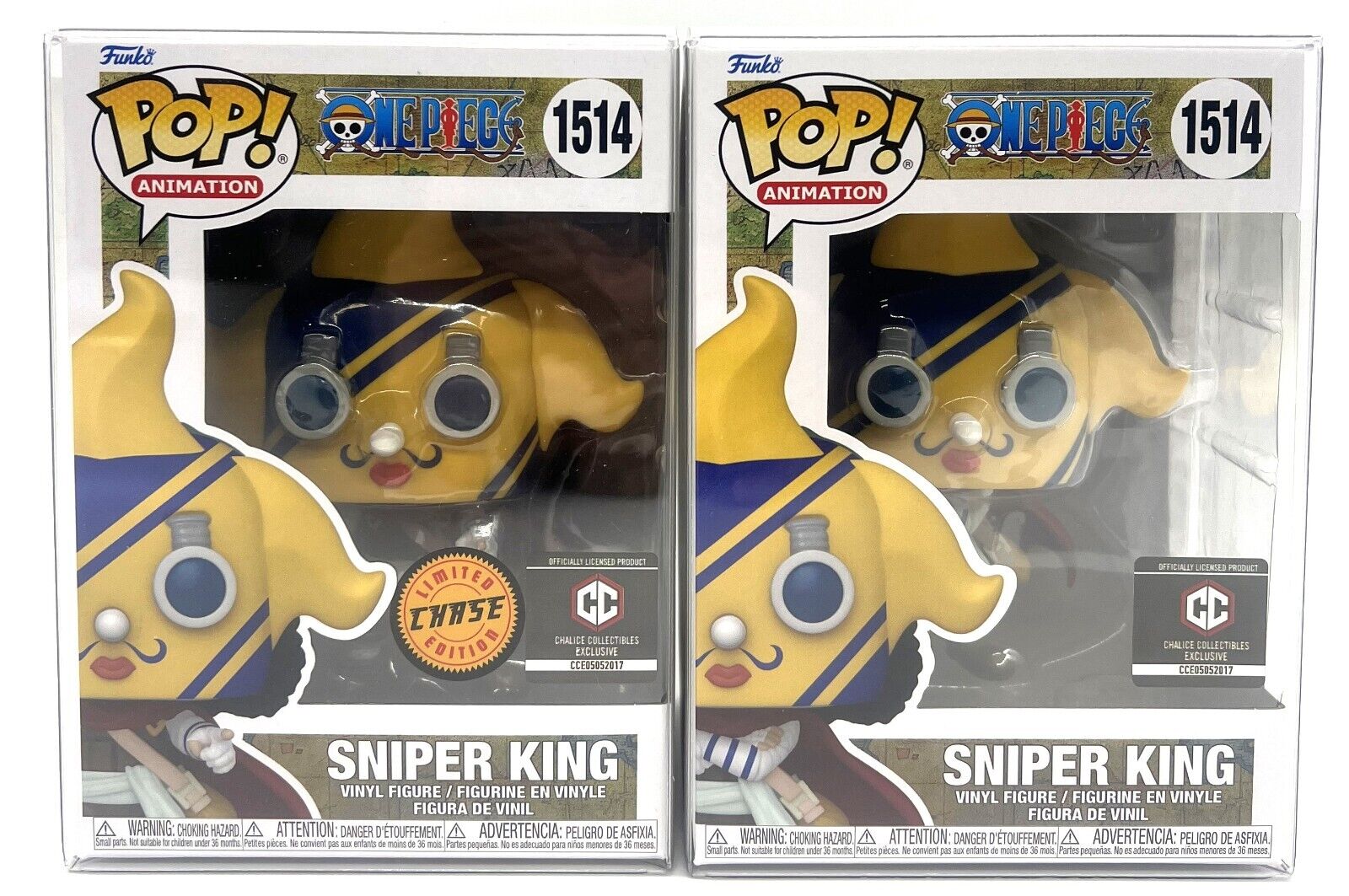 Funko Pop One Piece Sniper King CHASE & Common #1514 Chalice Collectibles