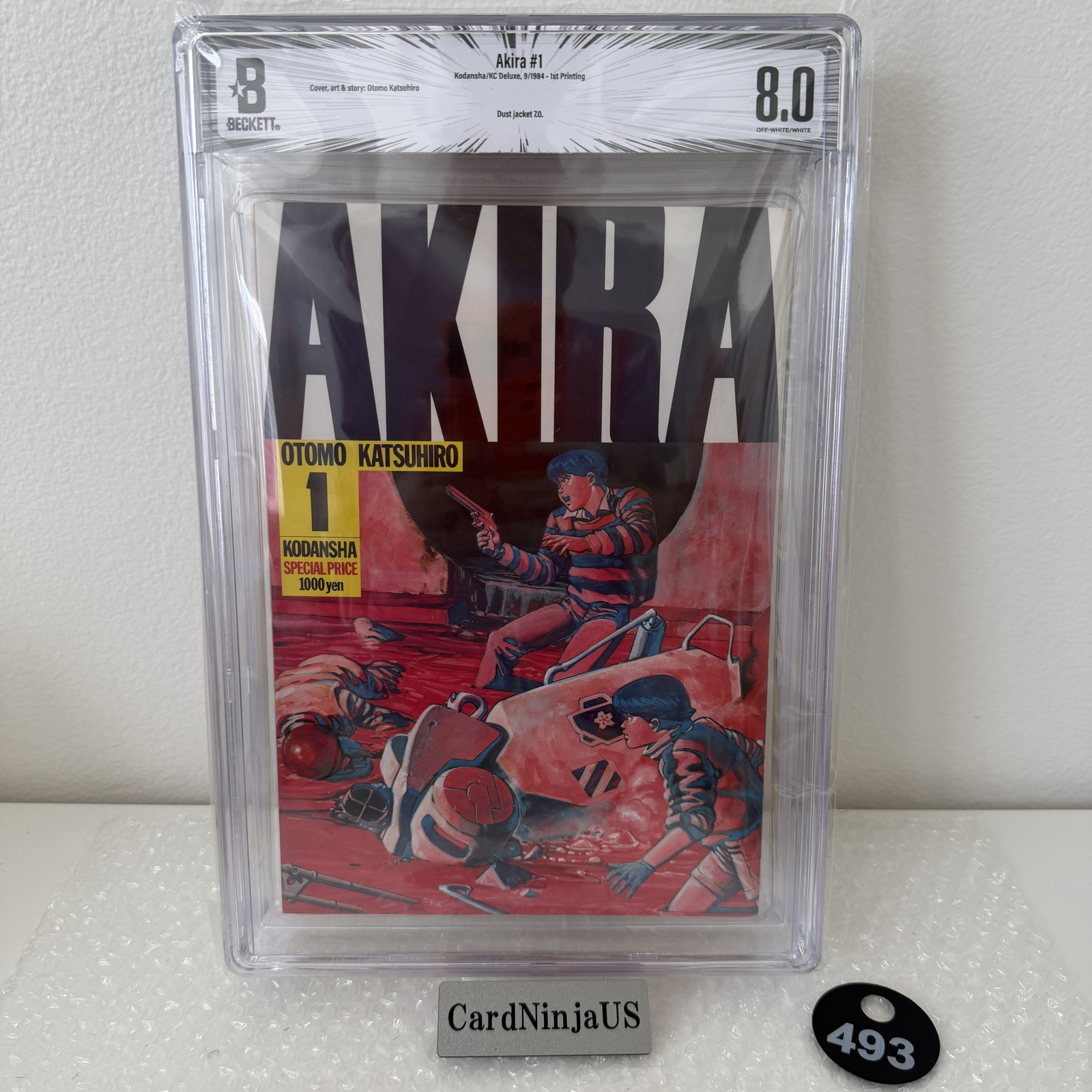BGS 8.0 Akira Vol.1 1st Print Japanese Manga Jacket 7.0 Silver493 BGS 8.0 Akira Vol.1 1st Print Japanese Manga Jacket 7.0 Silver493