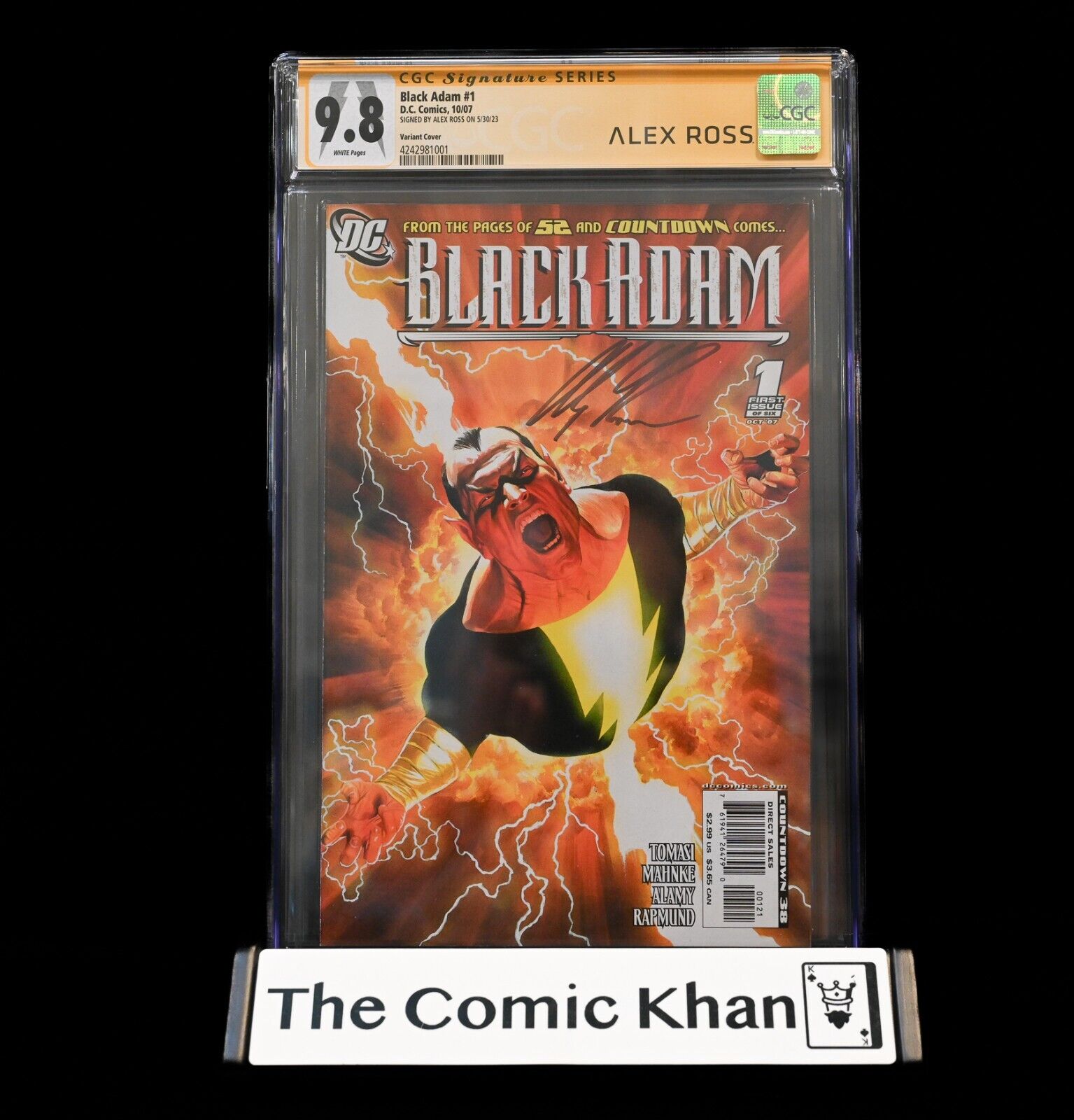 DC Comics Black Adam #1 CGC 9.8 Alex Ross Varaint - Signed by Alex Ross