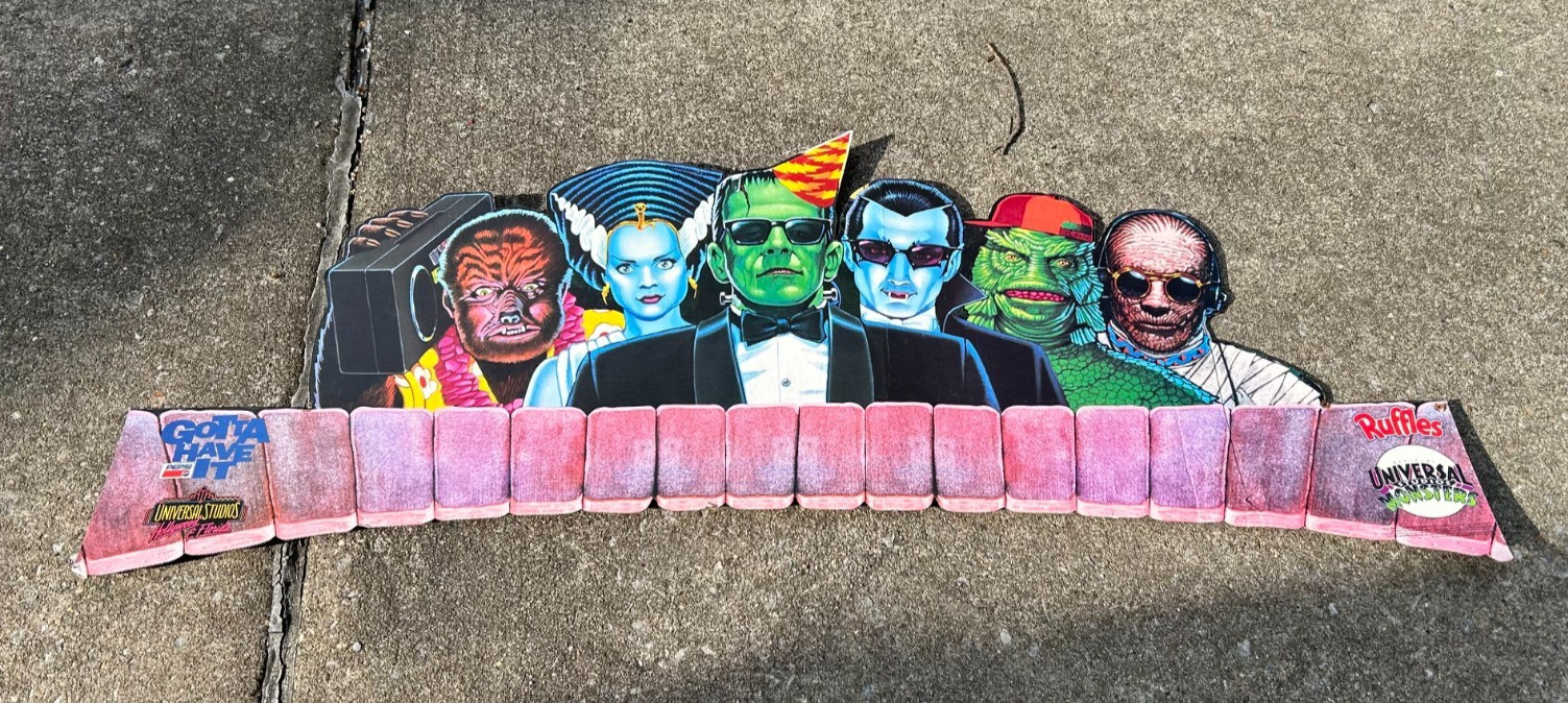 VTG 1992 Monster Bash Pepsi Doritos Universal Monsters Store Display Halloween VTG 1992 Monster Bash Pepsi Doritos Universal Monsters Store Display Halloween