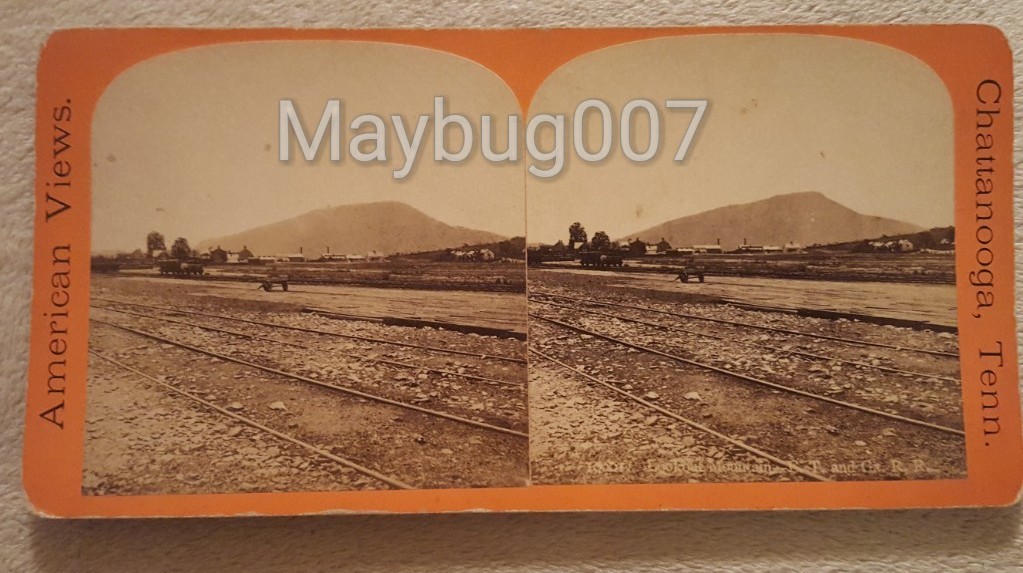 Rare Antique Anthony Stereoview Card Chattanooga, Tennessee Railroad Railway Rare Antique Anthony Stereoview Card Chattanooga, Tennessee Railroad Railway