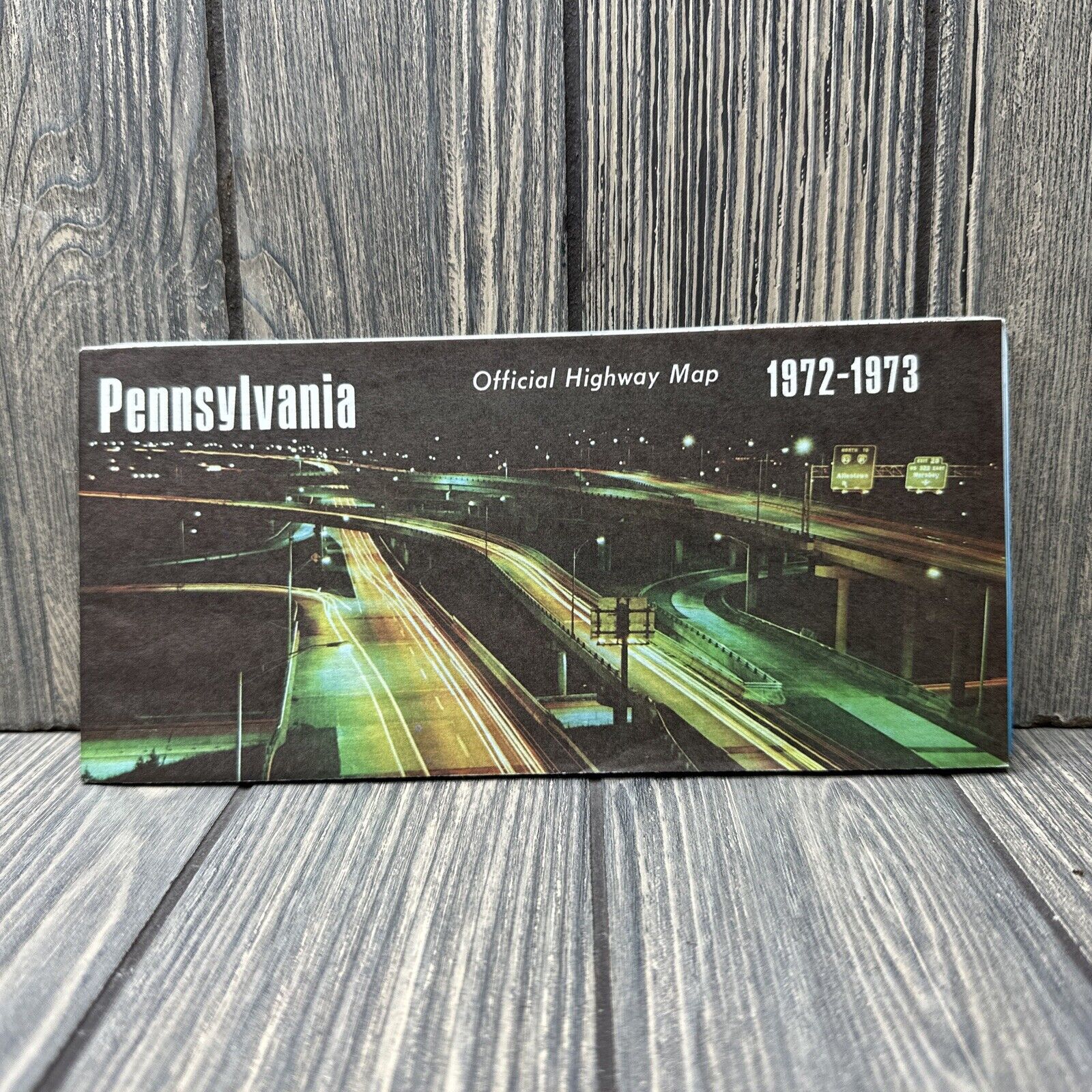 Vintage Pennsylvania Official Highway Map 1972 1973 Brochure