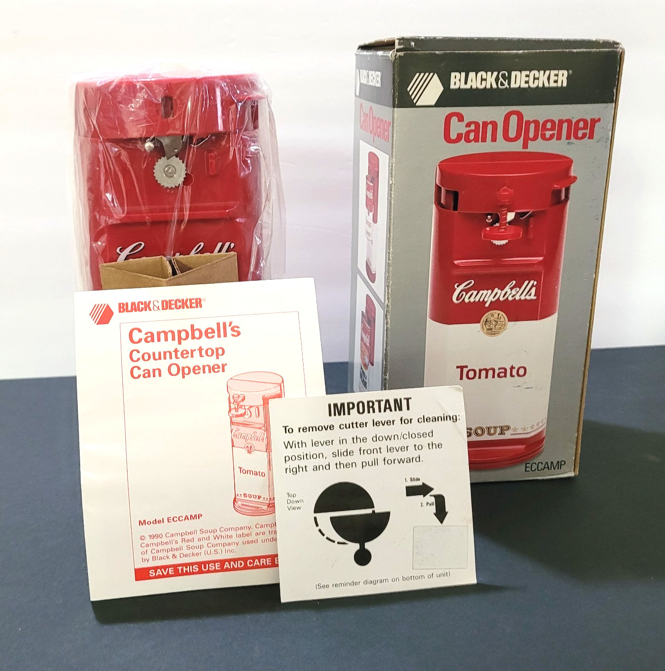 Vintage Black & Decker Campbell’s Tomato Soup Can Opener ECCAMP 1990 NIB NOS Vintage Black & Decker Campbell’s Tomato Soup Can Opener ECCAMP 1990 NIB NOS
