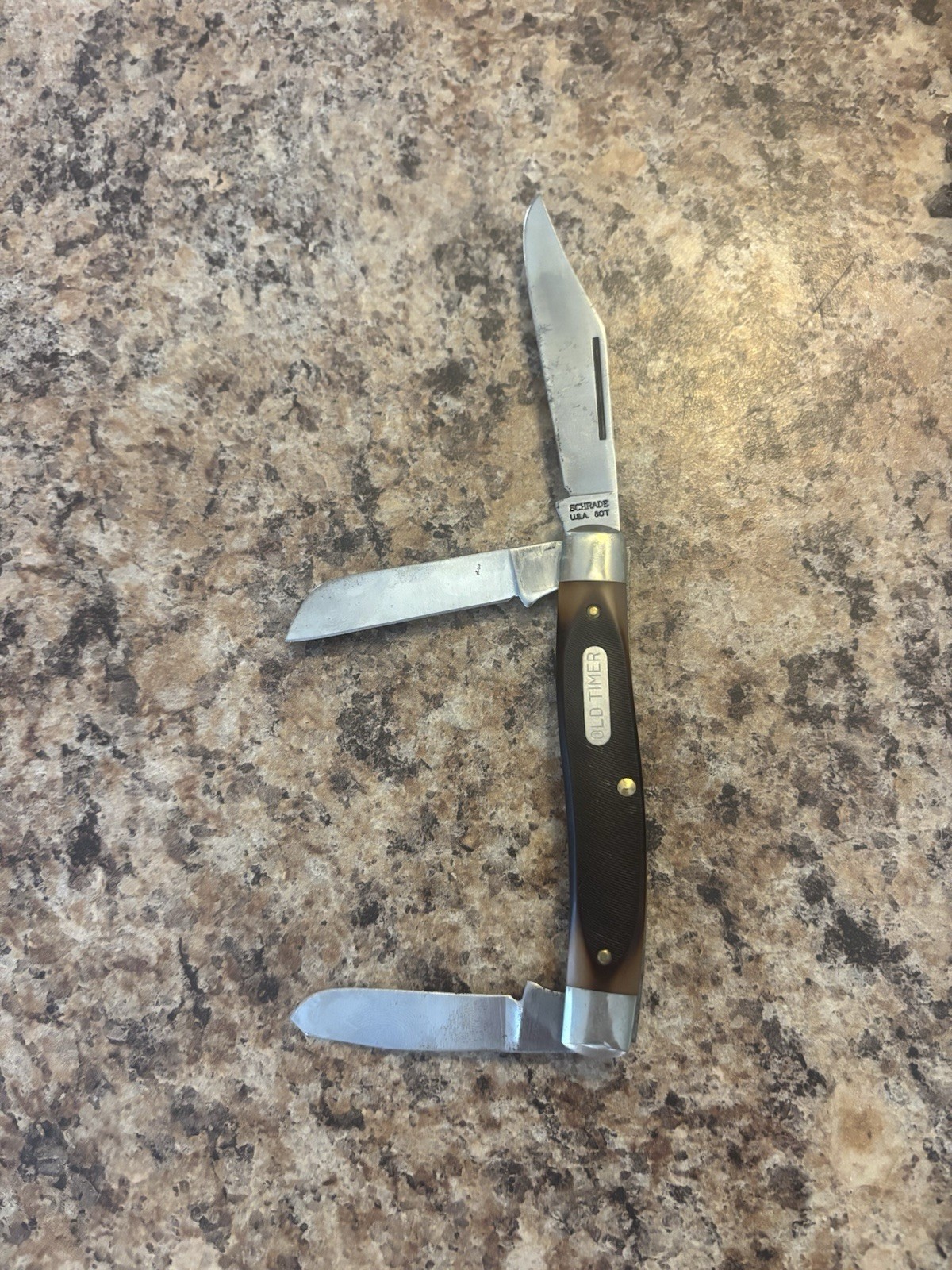 Schrade Old Timer 80T Stockman Vintage Three-Blade Schrade Old Timer 80T Stockman Vintage Three-Blade