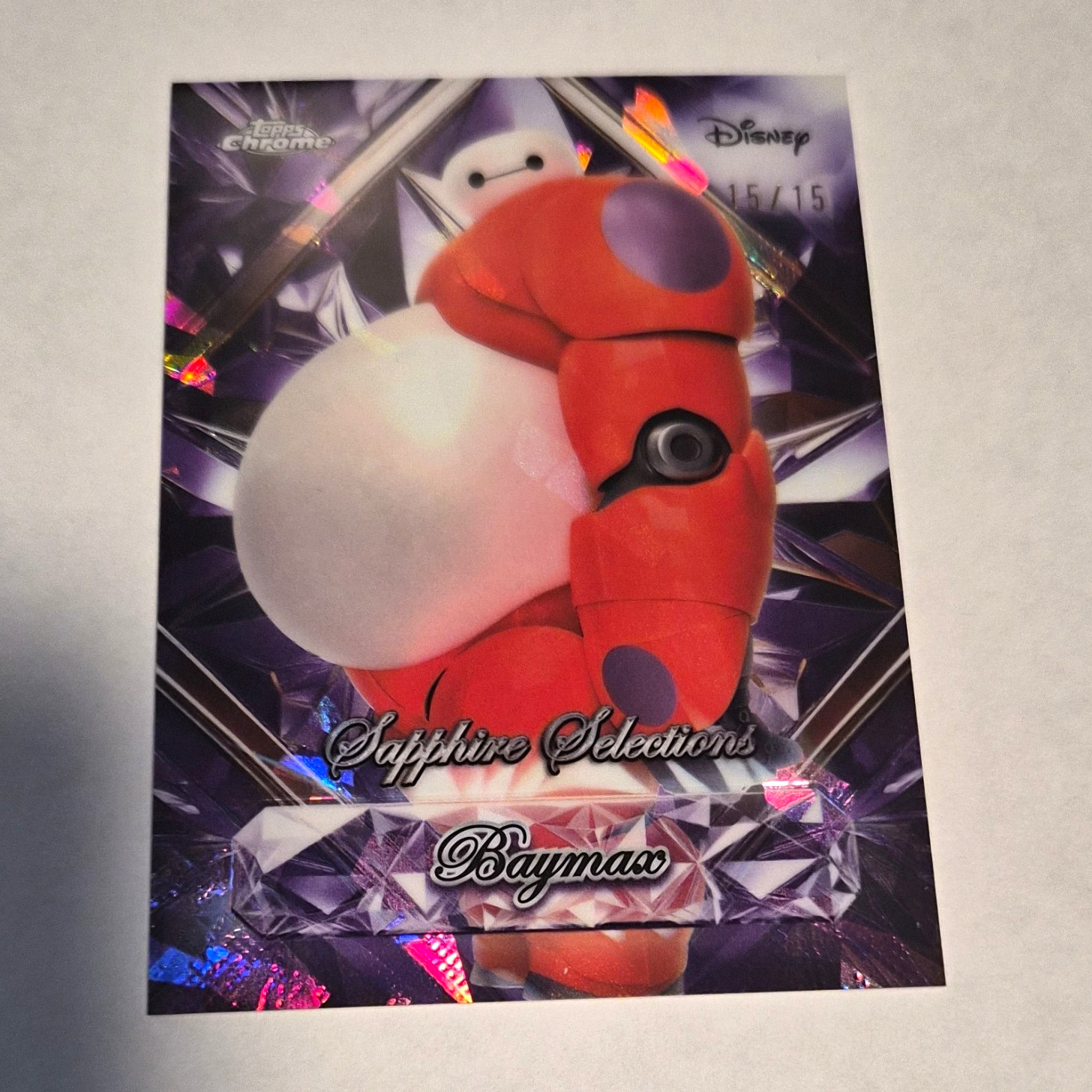 2025 Disney Topps Chrome Sapphire Selections Baymax 15/15
