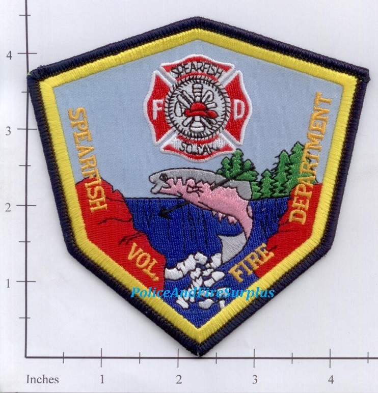 South Dakota - Spearfish SD Volunteer Fire Dept Patch South Dakota - Spearfish SD Volunteer Fire Dept Patch