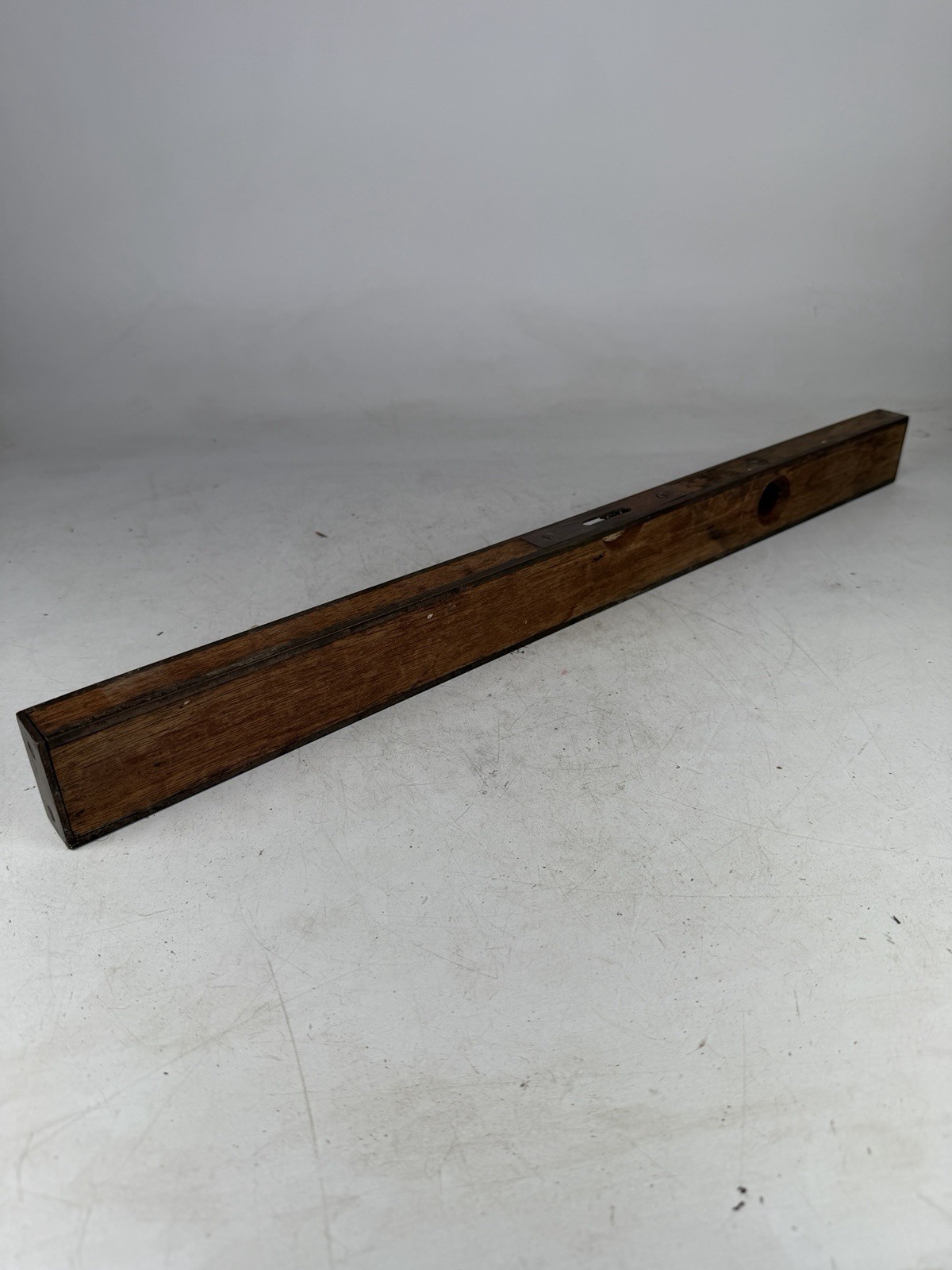 Antique Stratton Brothers 24” Rosewood Brass Case Level Greenfield Mass Patented
