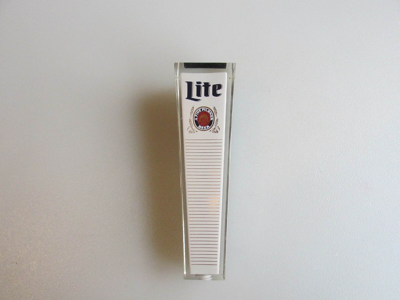 Vintage Miller Lite Four-Sided Acrylic Beer Tap Handle NEW Vintage Miller Lite Four-Sided Acrylic Beer Tap Handle NEW